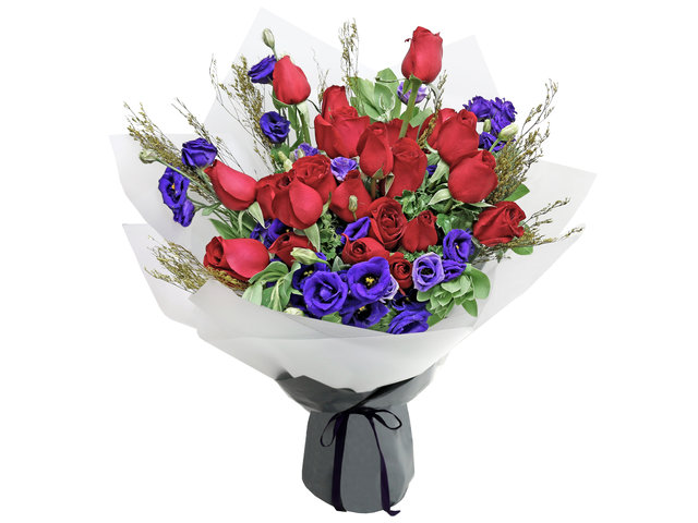 Valentines Day Flower n Gift - Valentine's Red rose bouquet florist  RD19 - L76604412b Photo