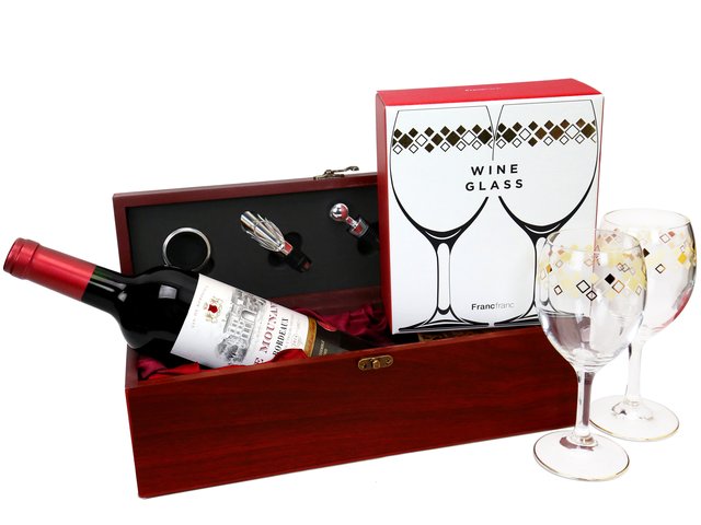 Wine n Food Hamper - Fancy Wine Box Gift Set FH86 - HW0125A1 Photo