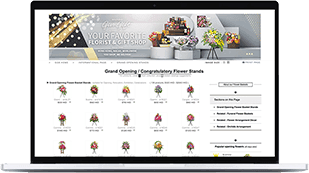 Online Flower Shop Page