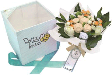 Infant Flower Gift Basket