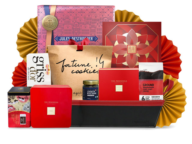 中秋果篮Hamper - 中秋半岛月饼特大豪华美食礼物篮 FH216 - M30725A1 Photo