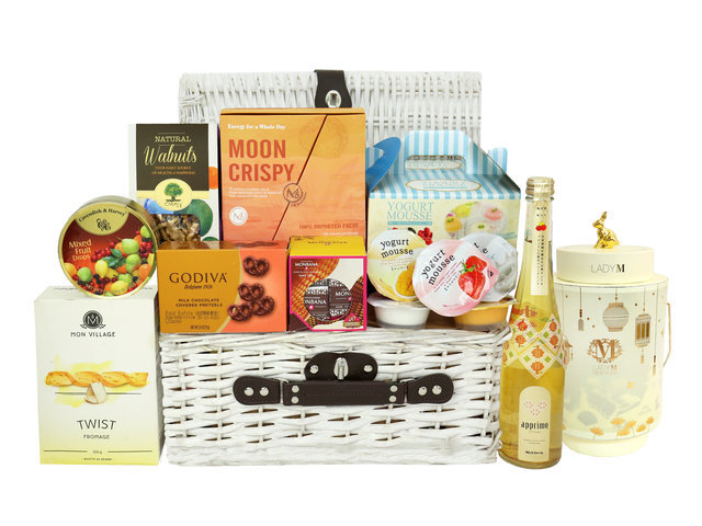 中秋果籃Hamper - LADY M月餅中秋水果籃 MR12 - MH0917A2 Photo
