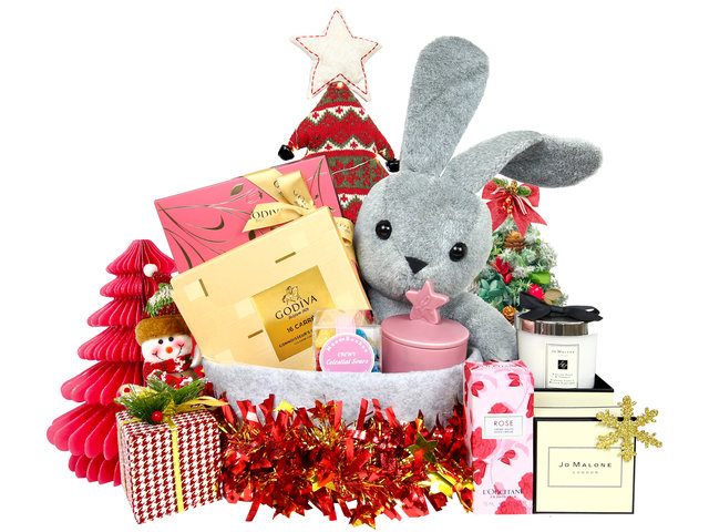 圣诞礼物Hamper - 圣诞agnès b.兔仔连护肤放松美食礼物篮 A18 - XH1116A6 Photo