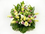 殯儀花圈花牌 柔和祝願 Funeral Flower P9282