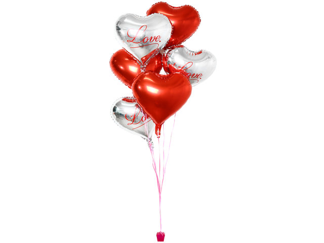 氣球禮品 - All My Love-浪漫氫氣球 X6  0120A2 - BH0120A2 Photo