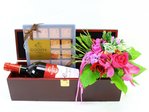 紅酒食物禮籃 朱古力花酒盒 6 Wine n Food Hamper L09806