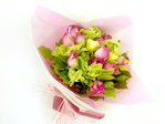 花店花束 紅白浪漫花束 Florist Flower Bouquet P0232