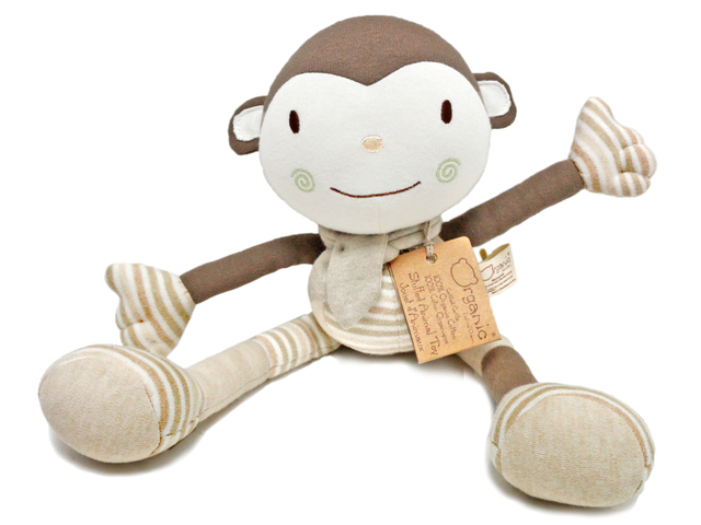 花店附加礼物 - 有机婴儿natural charm猴子玩偶 - L76602397 Photo