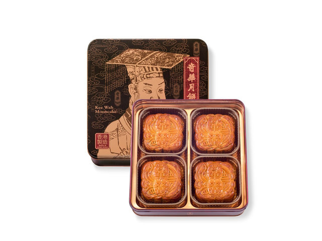花店附加禮物 - 奇華至尊雙黃金黃/純白蓮蓉月 (4個裝) - MRA0817A2 Photo