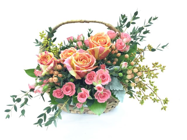 花店鮮花擺設 - 期間限定 - 雙色玫瑰鮮花擺設 LED04 - 1D0319A3 Photo