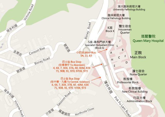 Queen Mary Hospital Map