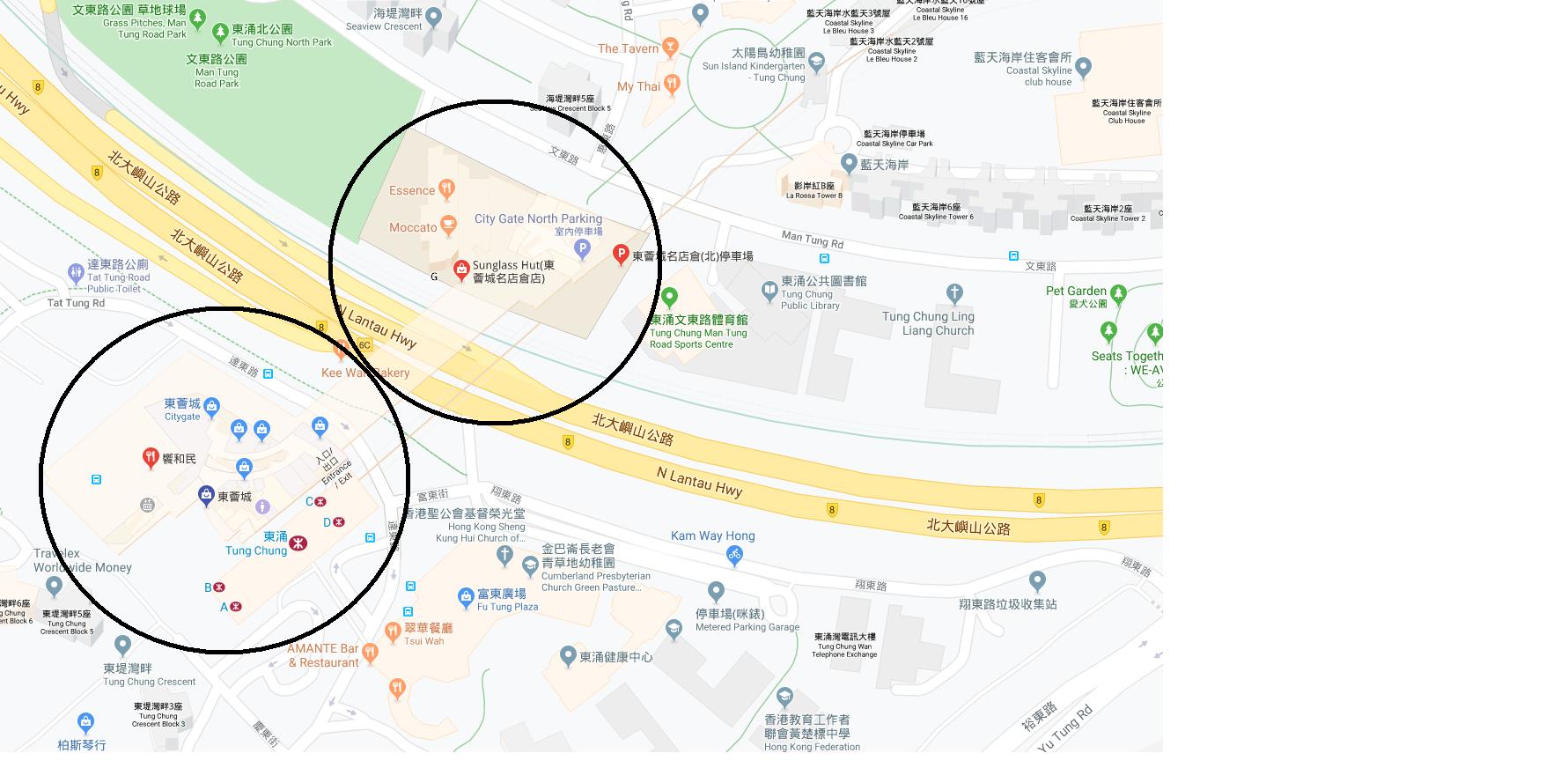 东荟城名店仓地图