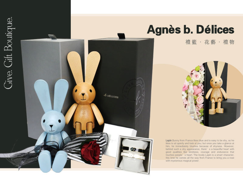 Agnes b. Magical Romantic Wooden Rabbit, the Finest Guardians of Love