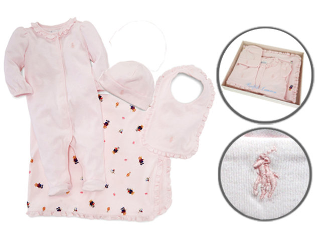BB婴儿礼物 - Polo Ralph Lauren高级婴儿四件套装礼盒 - L36669854 Photo