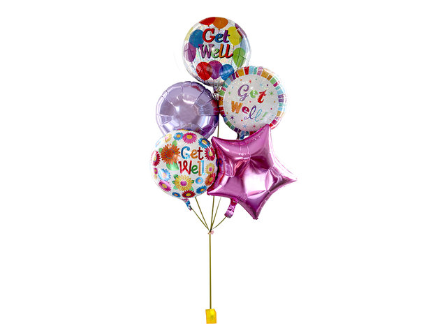 Balloon Gift - get well helium balloon X 5 - L36514638 Photo