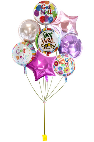 Balloon Gift - get well helium balloon X 8 - L36514639 Photo