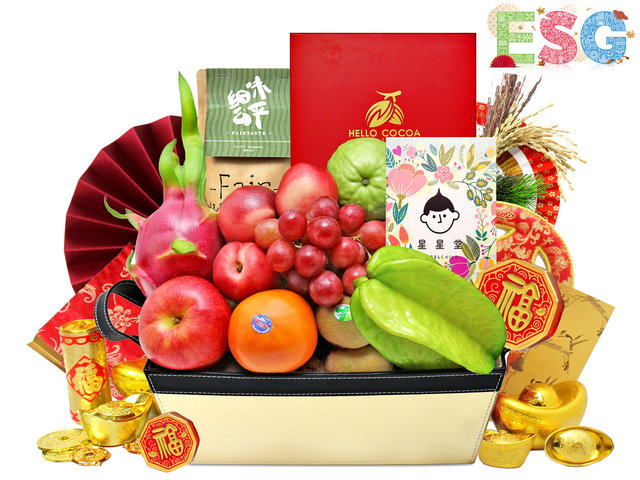 CNY Gift Hamper - CNY ESG Social Enterprise Food And Fruit Gift Hamper 1208A1 - EC1208A1 Photo