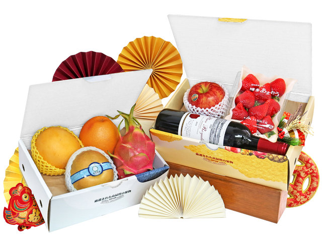 CNY Gift Hamper - Chinese New Year Fruit Gift Box GB23 - 2CFGB1216A1 Photo