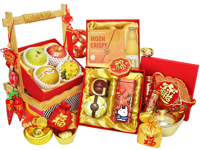 CNY Gift Hamper - Gourmet Chinese New Year Gift Baskets M16 - CH20111A3 Photo