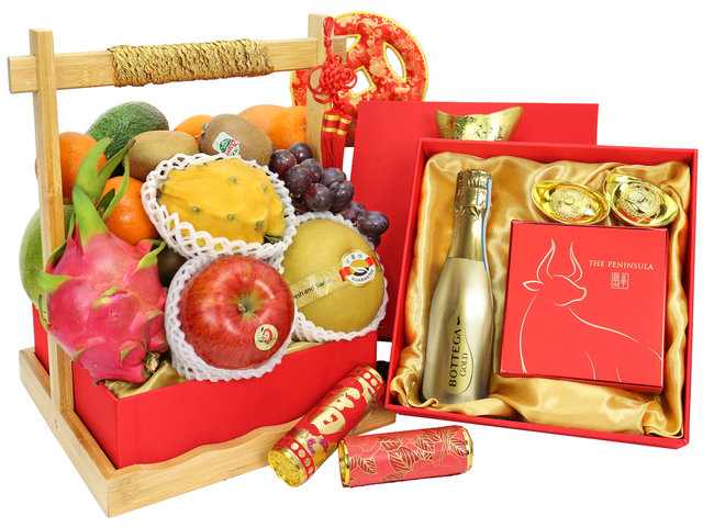 CNY Gift Hamper - Gourmet Chinese New Year Gift Baskets M17 - CH20111A4 Photo