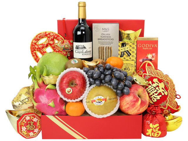 CNY Gift Hamper - Gourmet Chinese New Year Gift Baskets M20 - CH20112A3 Photo