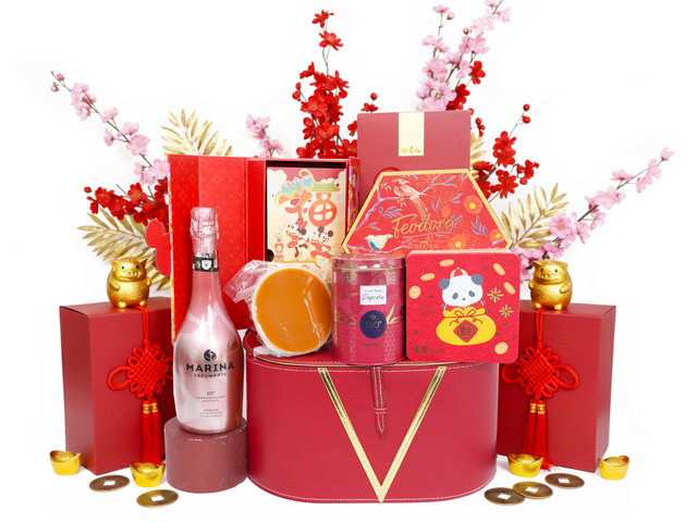 CNY Gift Hamper - Gourmet Chinese New Year Gift Baskets cnyn15 - CH20107A1 Photo