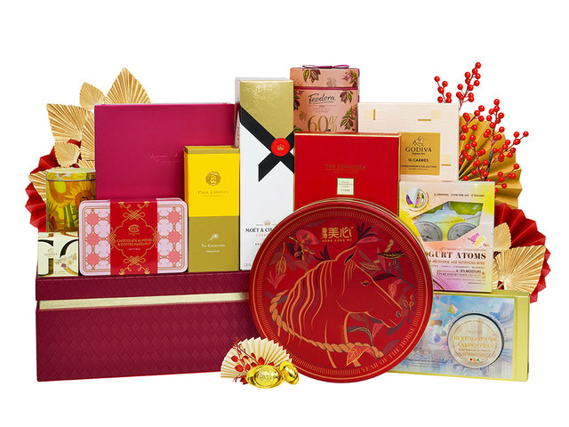 CNY Gift Hamper - Leading the Charge - Year of the Horse Premium Food Gift Hamper FH351 - CH20103A5 Photo