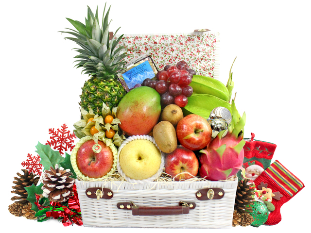 Christmas Gift Hamper - Christmas Fruit Basket S51 - L0491928 Photo