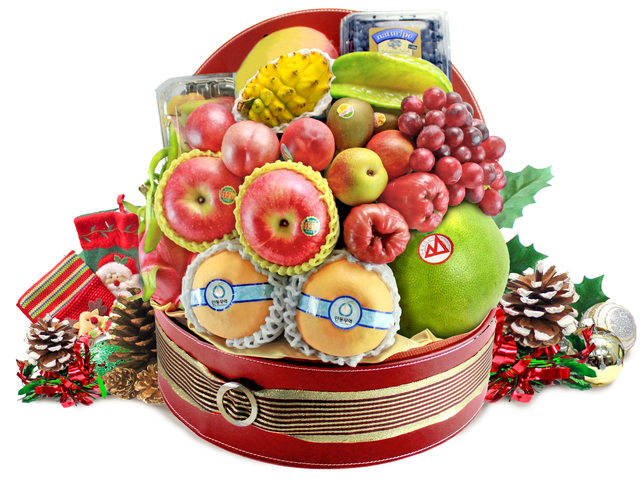 Christmas Gift Hamper - Christmas Fruit Basket S52 - L0439663 Photo