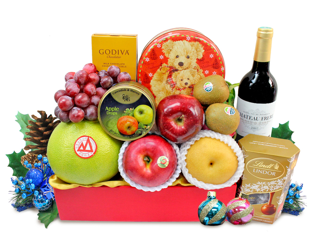 Christmas Gift Hamper - Christmas Fruit Basket S53 - L0405730 Photo
