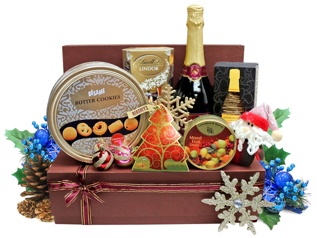 Christmas Gift Hamper - Christmas Gift Basket S21 - L36666816 Photo