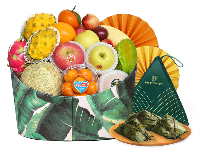 Dragon Boat Festival Duanwu - Dragon Boat Festival HK Peninsula Rice Dumpling Fruit Hamper DB11 - DBFP2301 Photo