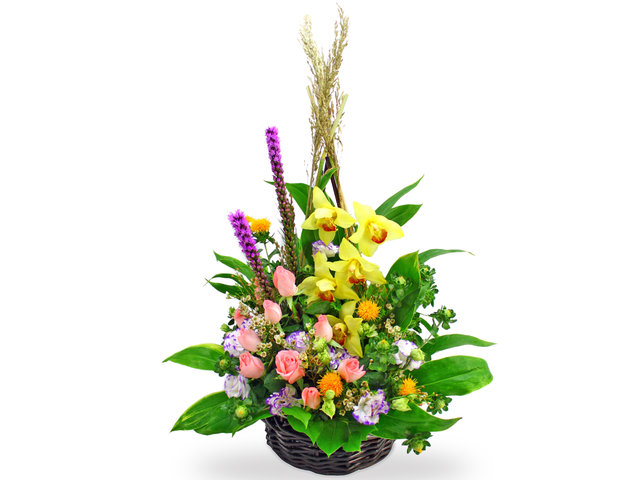 Florist Flower Arrangement - Desktop Basket 2 - L08327 Photo