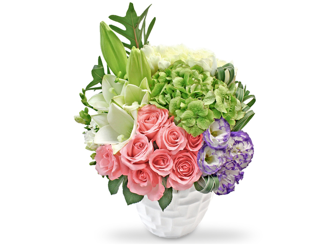 Florist Flower Arrangement - Fragrant Lily Vase01 - L187486 Photo