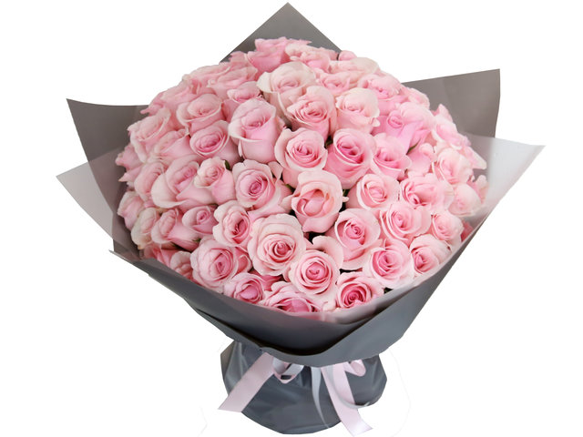Florist Flower Bouquet - 99 Pink Rose Bouquet Z1 - 9E0520A1 Photo
