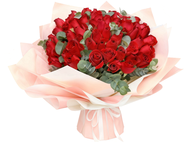 Florist Flower Bouquet - Bouquet Of 99 Red Roses RD50 - 9E1204A1 Photo