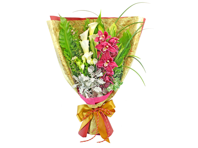 Florist Flower Bouquet - Cymbidium Bouquet 02 - L129046 Photo