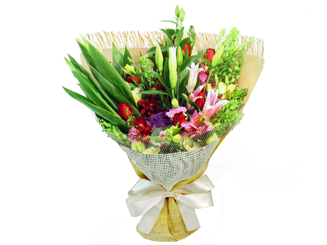 Florist Flower Bouquet - Glass  Florist Bouquet TG10 - L0023406 Photo