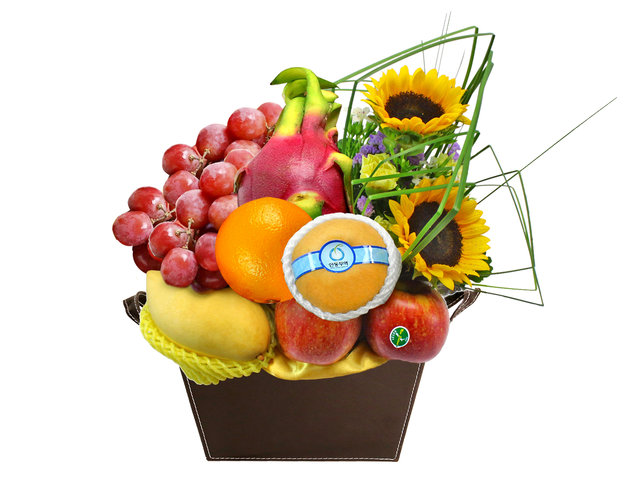 Florist Flower Bouquet - Mini Fruit Flower Basket 8 - L35033 Photo