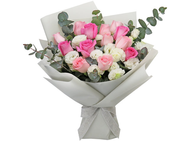 Florist Flower Bouquet - Pink Rose Bouquet WS01 - B2S0924A1 Photo