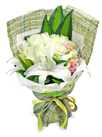 Florist Flower Bouquet - Pure As A Lily Bouquet - L180867 Photo