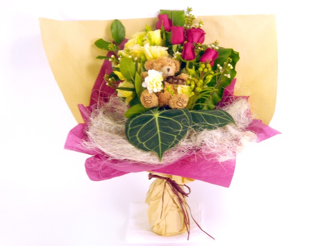 Florist Flower Bouquet - Teddy Bouquet  - P5323 Photo