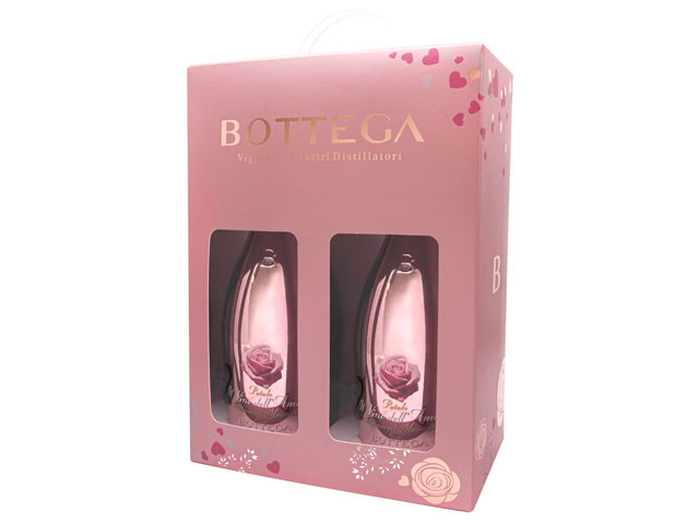 Florist Gift - Bottega Manzoni Moscato Pink Rose Box Set - CW0428A2 Photo