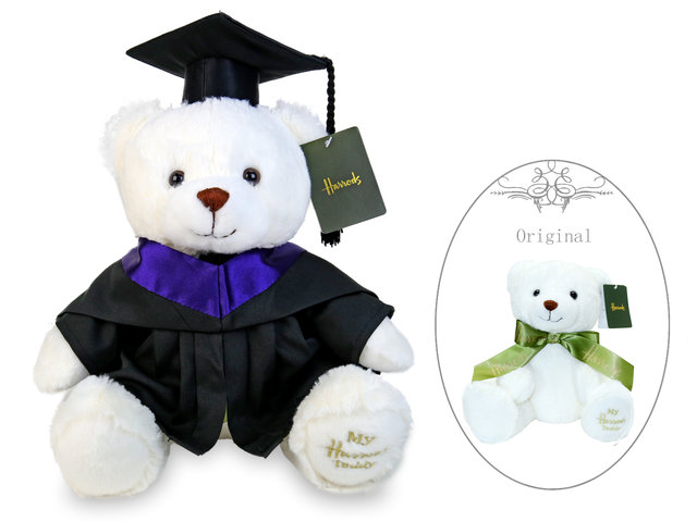 Florist Gift - Harrods Graduation Bear- Cream Bear - L36668900 Photo