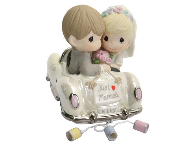 Florist Gift - Precious Moments Figurines Just Married - PM0110B4 Photo