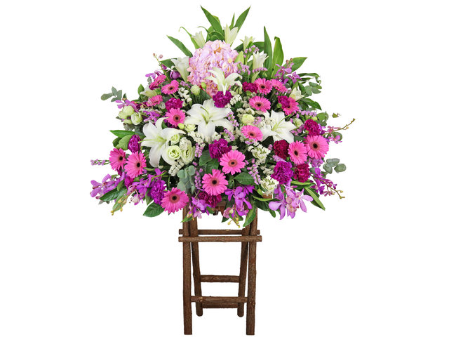 Flower Basket Stand - Classical Florist Basket CL31 - L8817 Photo