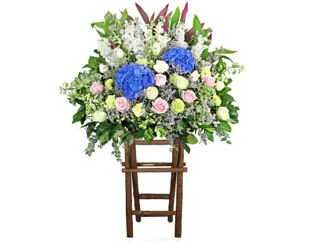 Flower Basket Stand - Classical Florist Basket E28 - L4279 Photo