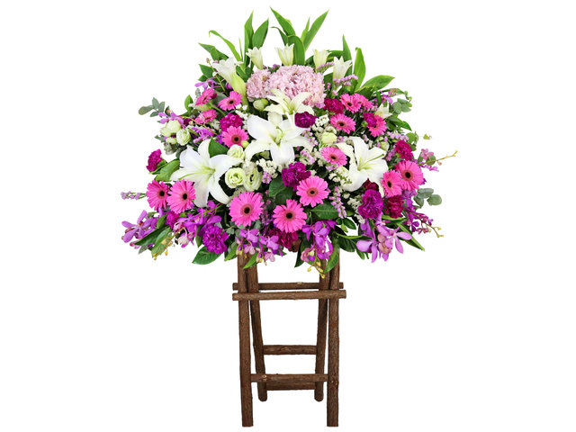 Flower Basket Stand - Classical Florist basket CL32 - L8822 Photo