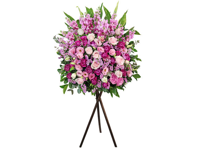 Flower Basket Stand - Classical Florist basket E19 - L3331 Photo