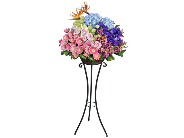 Flower Basket Stand - Classical Florist basket E1 - L76610500 Photo